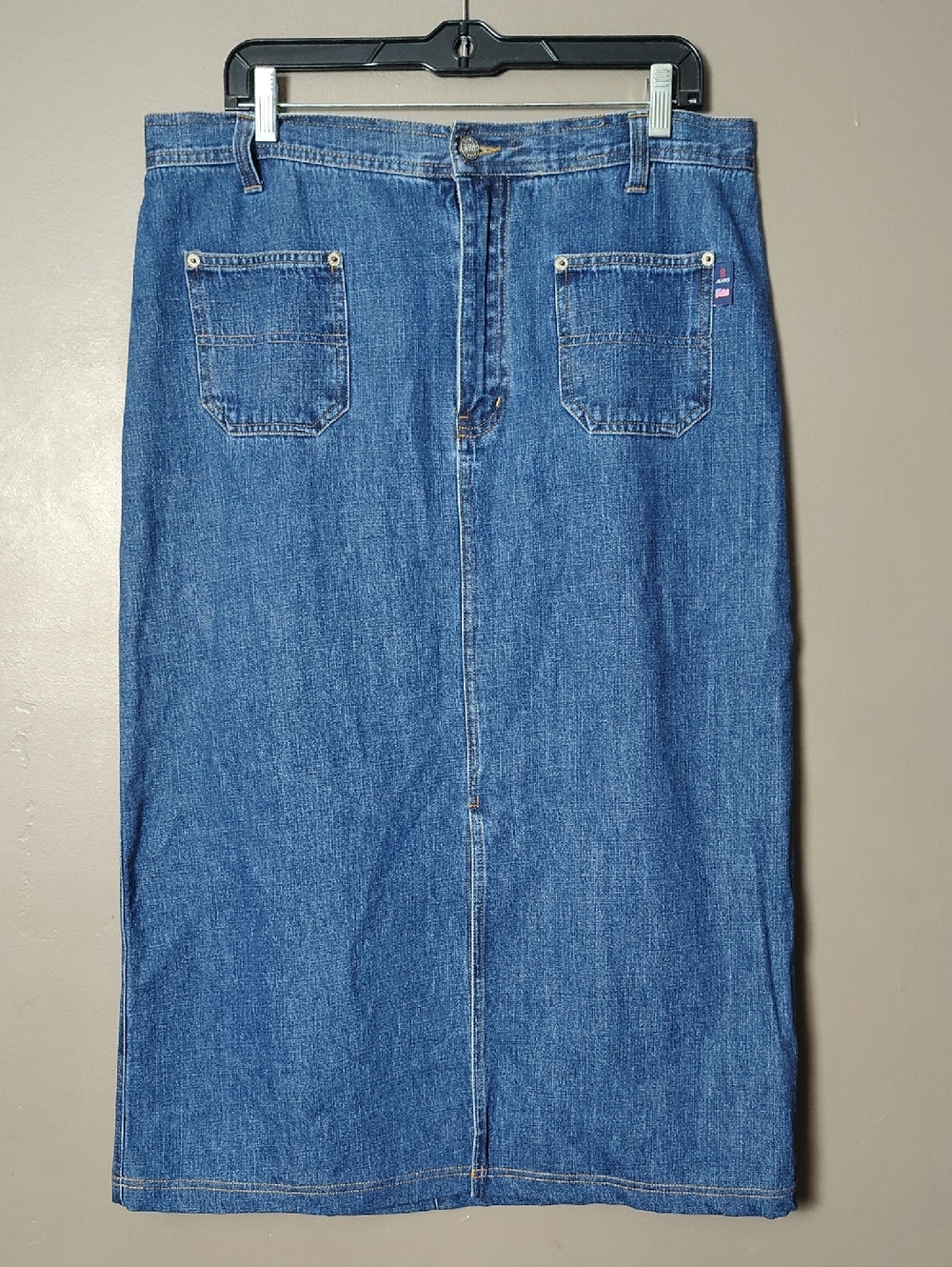 BillBlass Jean Skirt W Front Pockets And Slit Size 14